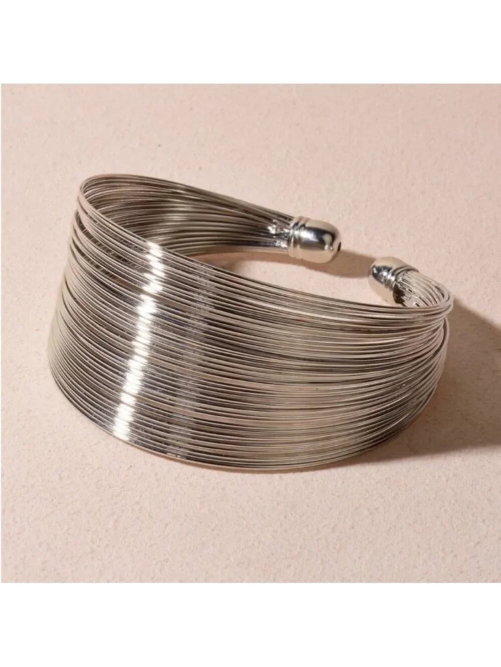 NWOT Silver Wire Cuff Bracelet